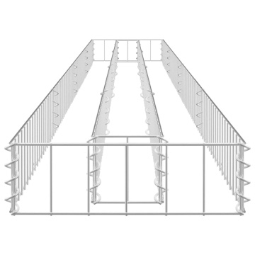 Strat înălțat gabion, 360x30x10 cm, oțel galvanizat - Img 7