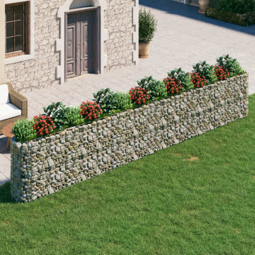 Strat înălțat gabion, 610x50x100 cm, fier galvanizat - Img 1