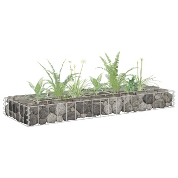 Strat înălțat gabion, 90 x 30 x 10 cm, oțel galvanizat - Img 1