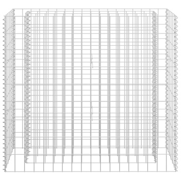 Strat înălțat gabion, 90 x 30 x 90 cm, oțel galvanizat - Img 4