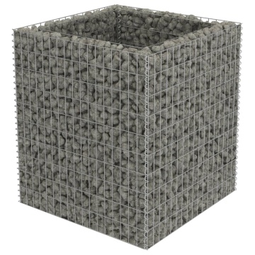 Strat înălțat gabion, 90 x 90 x 100 cm, oțel galvanizat - Img 2