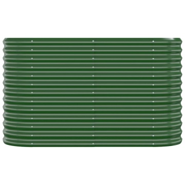 Strat înălțat grădină 114x40x68 cm oțel vopsit electrostatic - Img 3
