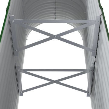 Strat înălțat grădină 114x40x68 cm oțel vopsit electrostatic - Img 6