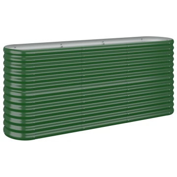 Strat înălțat grădină 152x40x68 cm oțel vopsit electrostatic - Img 2