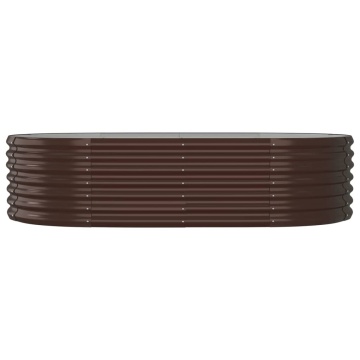 Strat înălțat grădină 152x80x36 cm oțel vopsit electrostatic - Img 3