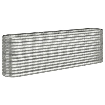 Strat înălțat grădină 224x40x68 cm oțel vopsit electrostatic - Img 2