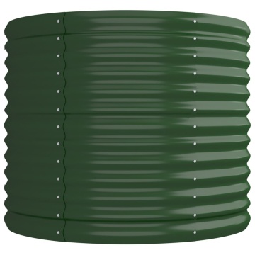Strat înălțat grădină 224x80x68 cm oțel vopsit electrostatic - Img 4