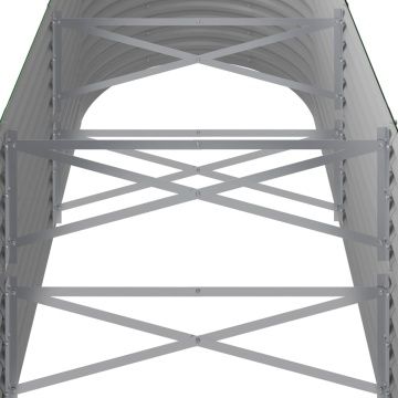 Strat înălțat grădină 224x80x68 cm oțel vopsit electrostatic - Img 6