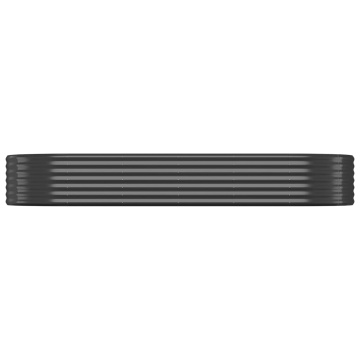 Strat înălțat grădină 249x100x36 cm oțel vopsit electrostatic - Img 3