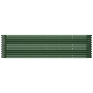 Strat înălțat grădină 260x40x68 cm oțel vopsit electrostatic - Img 3