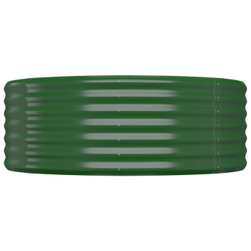 Strat înălțat grădină 322x100x36 cm oțel vopsit electrostatic - Img 4