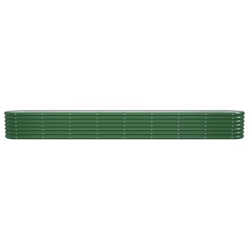 Strat înălțat grădină 332x40x36 cm oțel vopsit electrostatic - Img 3
