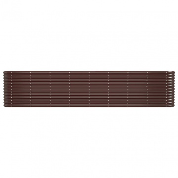 Strat înălțat grădină 332x40x68 cm oțel vopsit electrostatic - Img 3