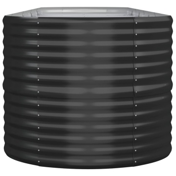 Strat înălțat grădină 368x80x68 cm oțel vopsit electrostatic - Img 4