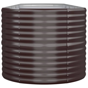 Strat înălțat grădină 440x80x68 cm oțel vopsit electrostatic - Img 4
