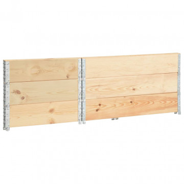 Straturi înălțate, 3 buc., 80 x 120 cm, lemn masiv de pin - Img 4