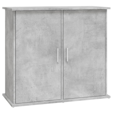 Suport acvariu, gri beton, 81x36x73 cm, lemn prelucrat - Img 2