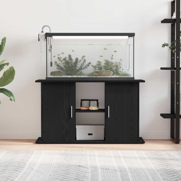 Suport acvariu Stejar negru 101x41x58 cm Lemn prelucrat - Img 3