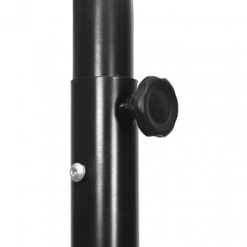 Suport cu coș de baschet, negru, 237-307 cm, polietilenă - Img 5