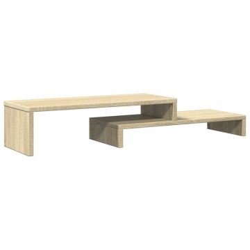 Suport de monitor, stejar sonoma, 54x22x15 cm, lemn prelucrat - Img 8