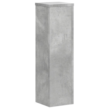 Suport de plante, 2 buc., gri beton, 17x17x60 cm lemn prelucrat - Img 4
