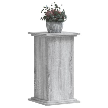 Suport de plante, sonoma gri, 33x33x60 cm, lemn prelucrat - Img 3