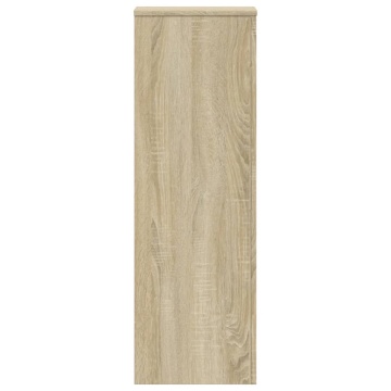 Suport de plante, stejar sonoma, 33x33x100 cm, lemn prelucrat - Img 4