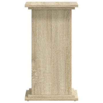 Suport de plante, stejar sonoma, 33x33x60 cm, lemn prelucrat - Img 8