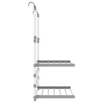 Suport de uscare pentru balcon, 54x25x42 cm, aluminiu - Img 4