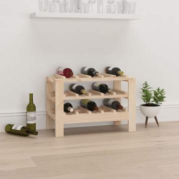 Suport de vinuri, 61,5x30x42 cm, lemn masiv de pin - Img 1