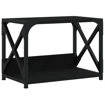 Suport imprimantă 2 niveluri negru 44x26x31,5 cm lemn prelucrat - Img 2