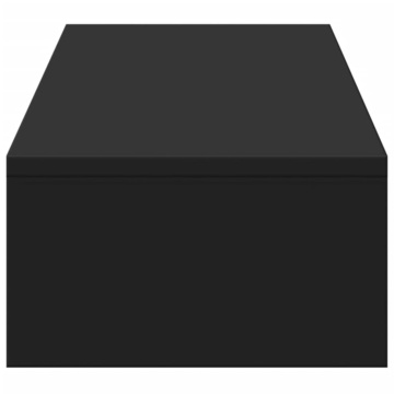 Suport monitor cu sertare, negru, 100x27x15 cm, lemn prelucrat - Img 5