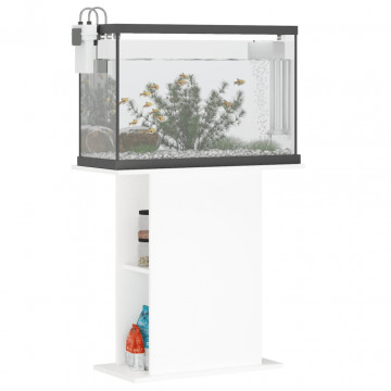 Suport pentru acvariu, alb, 36x75x72,5 cm, lemn prelucrat - Img 3