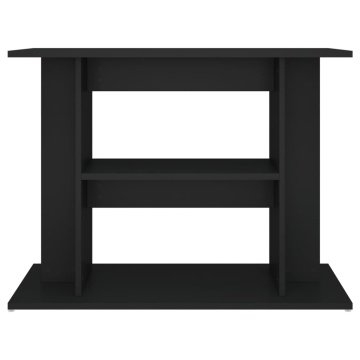Suport pentru acvariu, negru, 80 x 35 x 60 cm, lemn prelucrat - Img 4