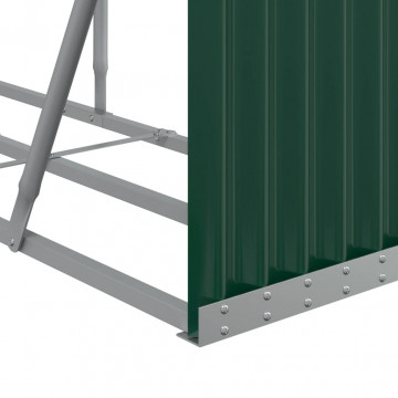 Suport pentru bușteni verde 234x45x100 cm oțel galvanizat - Img 6