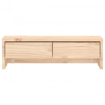 Suport pentru monitor, 50x27x15 cm, lemn masiv de pin - Img 8