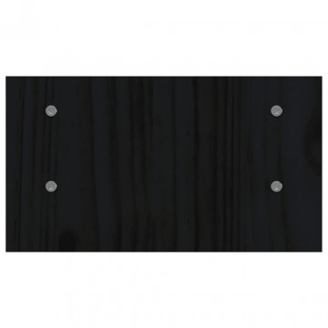 Suport pentru monitor, negru, 50x27x15 cm, lemn masiv de pin - Img 5