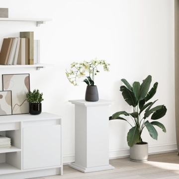 Suport prezentare cu depozitare alb 31x30x60 cm lemn prelucrat - Img 1