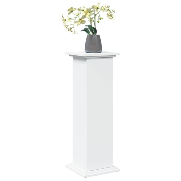 Suport prezentare cu depozitare alb 31x30x90 cm lemn prelucrat - Img 3