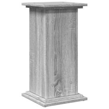 Suport prezentare cu depozitare sonoma gri 31x30x60 cm lemn - Img 7