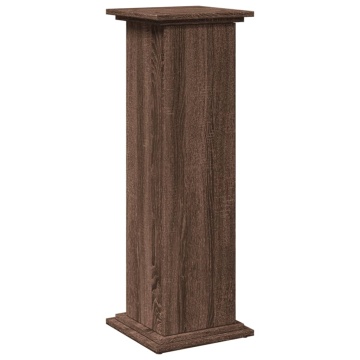 Suport prezentare cu depozitare stejar maro 31x30x90 cm lemn - Img 2