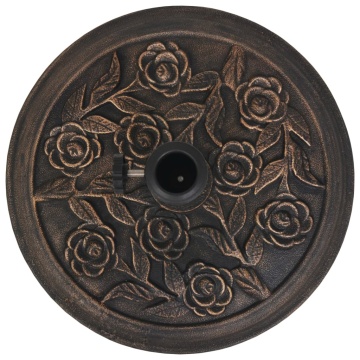 Suport umbrelă de soare, rășină, rotund, bronz, 9 kg - Img 4