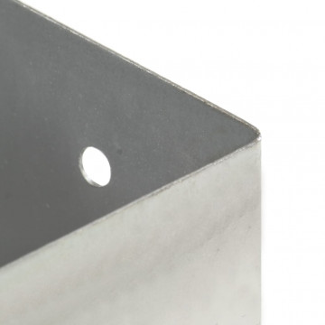 Suporți stâlp, 4 buc., metal galvanizat, 71 mm - Img 6