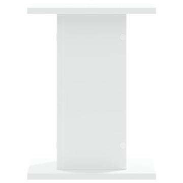 Suporturi difuzoare, 2 buc., alb, 30x30x40 cm, lemn prelucrat - Img 4