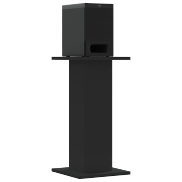 Suporturi difuzoare, 2 buc., negru, 30x30x60 cm, lemn prelucrat - Img 3