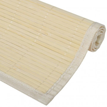 Suporturi farfurii, 30 x 45 cm, bambus natural, 6 buc. - Img 4