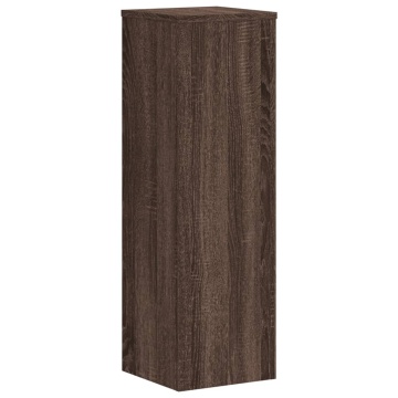Suporturi plante 2 buc. stejar maro 25x25x80cm lemn prelucrat - Img 4