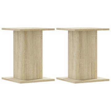 Suporturi plante 2 buc. stejar sonoma 30x30x40cm lemn prelucrat - Img 2