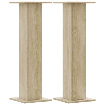 Suporturi plante 2 buc. stejar sonoma 30x30x95cm lemn prelucrat - Img 2