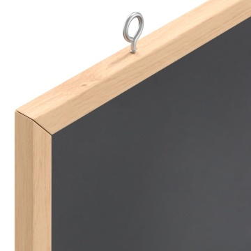 Tablă cu cadru din lemn masiv de pin negru 60x40 cm - Img 5